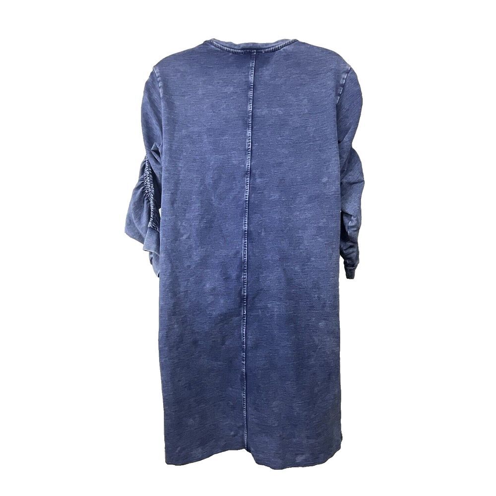 Jane & Delancey Womens Chambray Dress Size S Y2K Peasant Minimalist Oversized - Picture 3 of 6